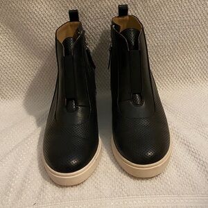 Paolo Black Wedge Shoes